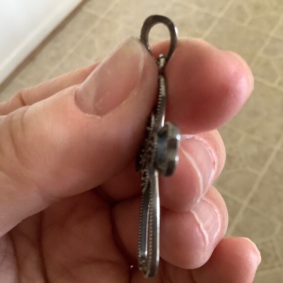 Sterling SILVER 925 MARCASITE BEAUTIFUL CROSS - Picture 4 of 7